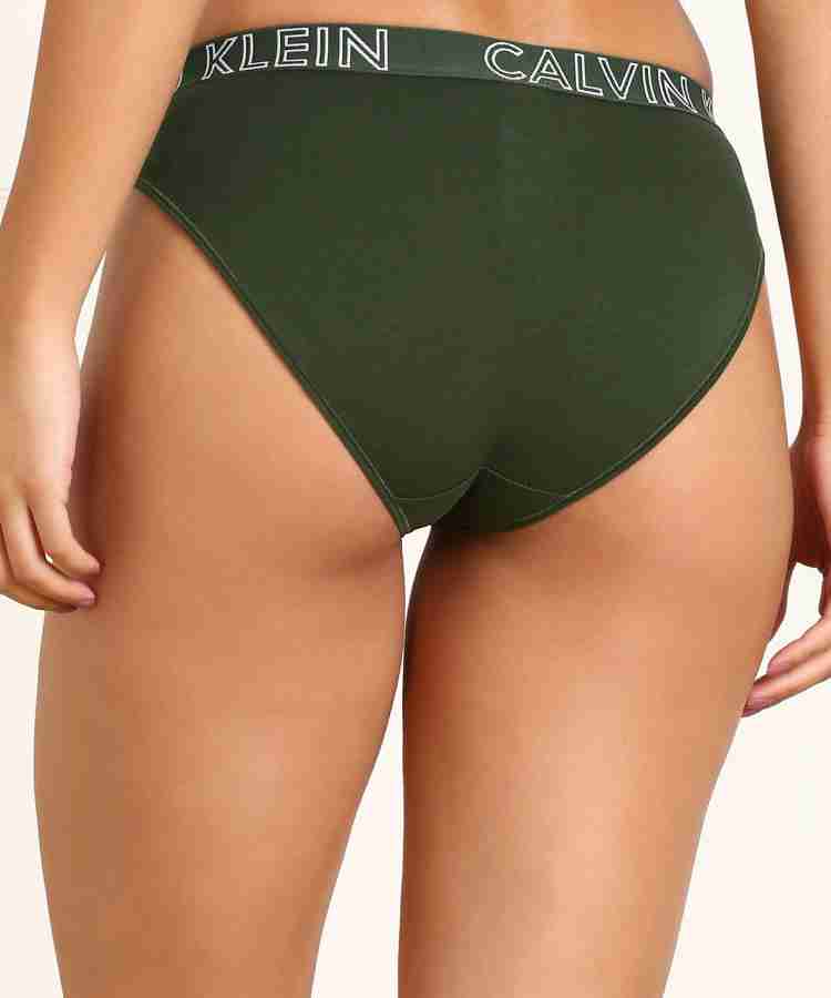 Calvin Klein Underwear Women Bikini Green Panty - Buy Calvin Klein Underwear  Women Bikini Green Panty Online at Best Prices in India