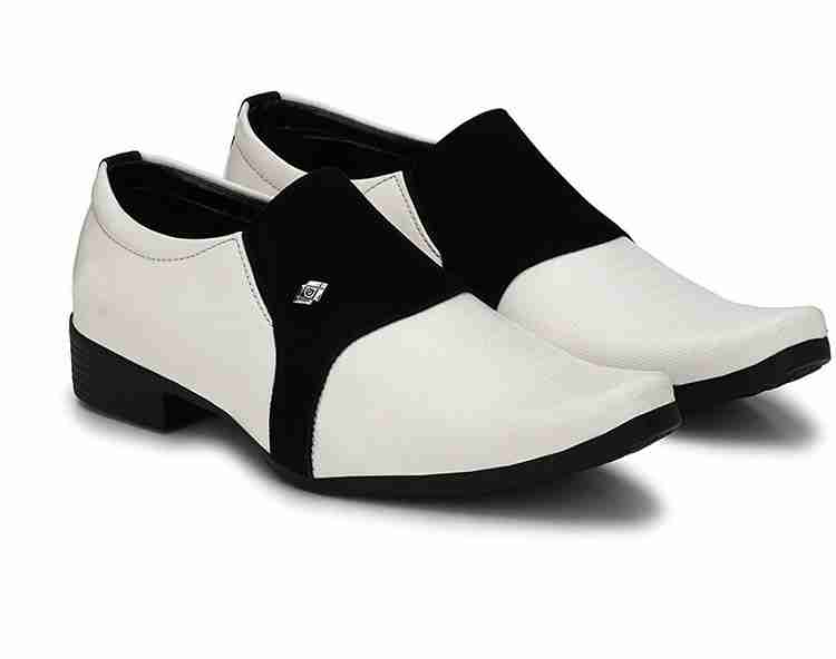 Englewood Men s White Black Shoes Formal Dress Casual Shoes For