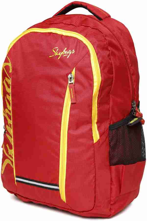 SKYBAGS Brand Logo Print Backpack 31 L Laptop Backpack Red Price