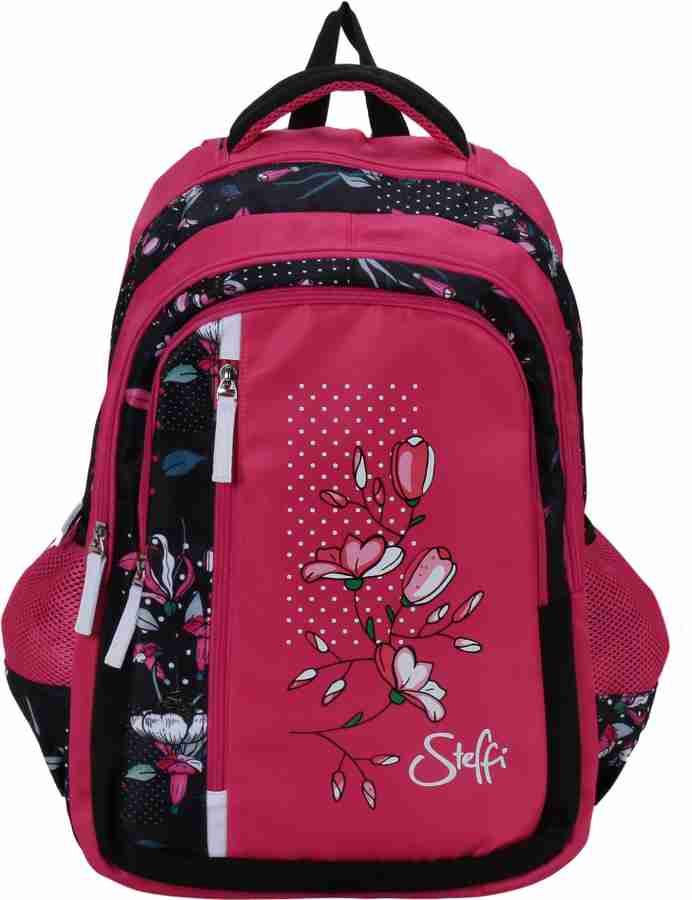 Flipkart Steffi Love Orchids 19 inch School Backpack Bag For Kids Girls Boys Age 8 Waterproof School Bag School Bag