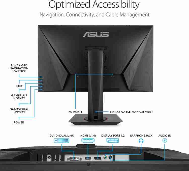 ASUS 68.58 cm (27 inch) Full HD LED Backlit TN Panel Gaming 