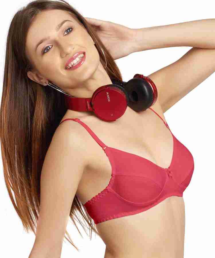Daisy Dee Micro Fabric Non Padded Non Wired Full Conerage Red Bra (Cherry -  Red) in Bangalore at best price by Rajesh Matching Centre - Justdial