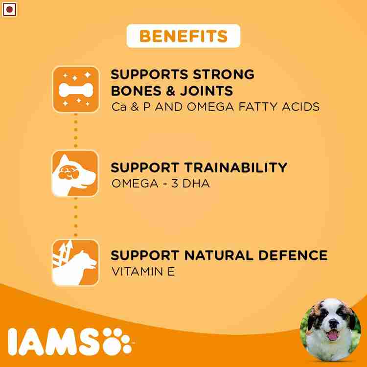 Iams puppy food large breed feeding chart hotsell