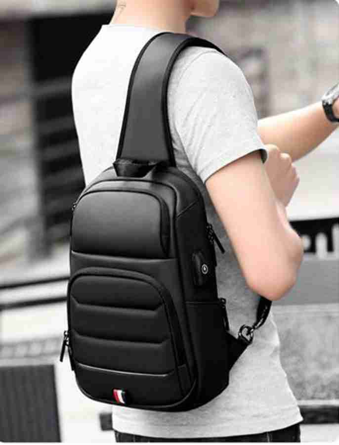 House Of Sensation Multifunction Mens Crossbody Bag USB Backpack For Travel Black Set of 1 1 L Trolley Laptop Backpack black Price in India Flipkart