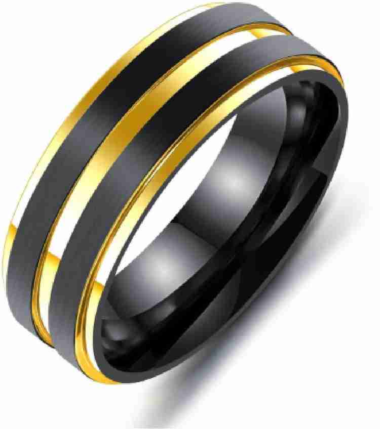 Gold ring clearance black