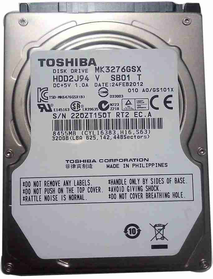 TOSHIBA CORPORATION 320 GB Laptop Internal Hard Disk Drive TOSHIBA CORPORATION 320 GB Laptop Internal Hard Disk Drive