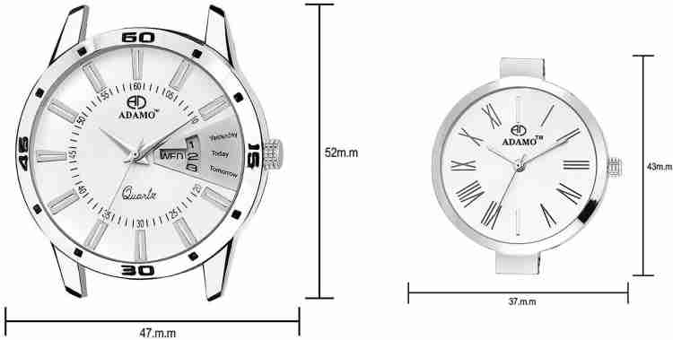 ADAMO A814SM01 2480SM01 Analog Watch For Couple Buy ADAMO A814SM01 2480SM01 Analog Watch For Couple A814SM01 2480SM01 Online at Best Prices in India Flipkart