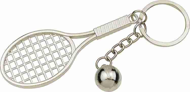 Tennis racquet keychain sales