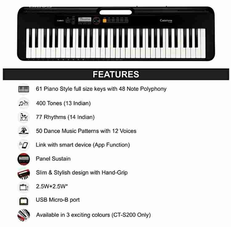 CT-S200BK | CASIO INDIA