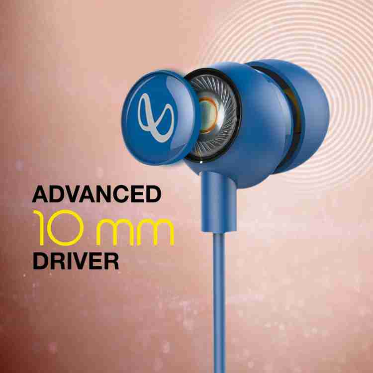 Infinity Zip 20 Wired in Ear Earphones with Mic (Black & Blue) – DAILY  DEALS 365