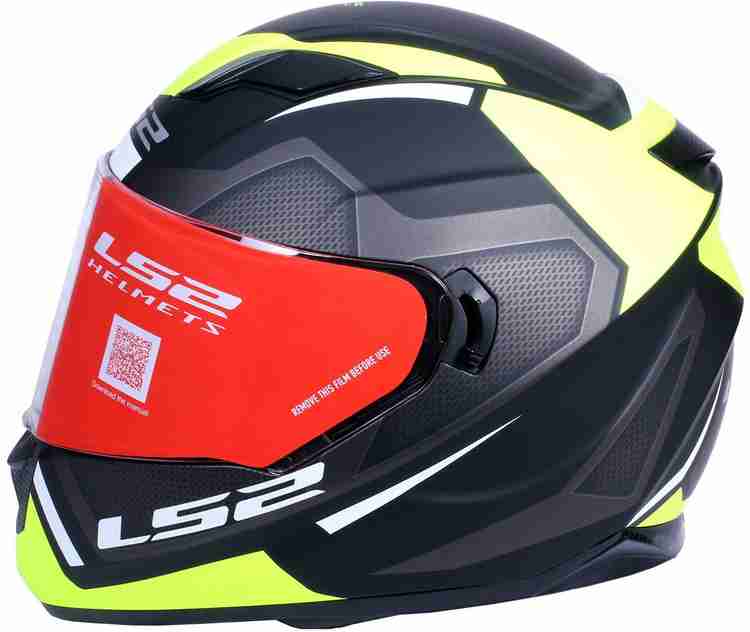 LS2 Stream Evo Axis Matt Black Yellow Dual Visor Full Face