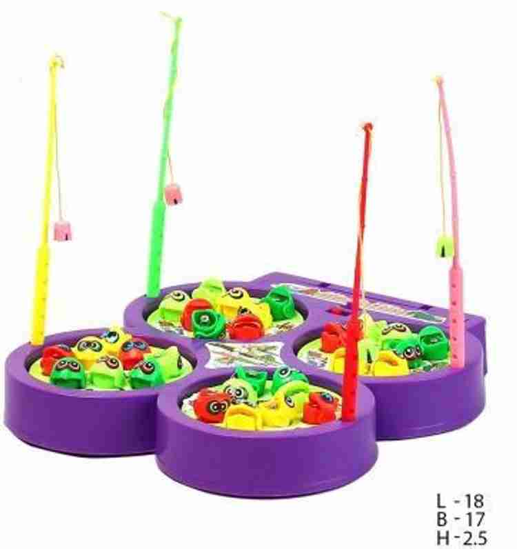 TEMSON Fish Catching Game Toy Set With Music for kids Party Fun Board Game Fish Catching Game Toy Set With Music for kids Buy Fishing Game toys in India