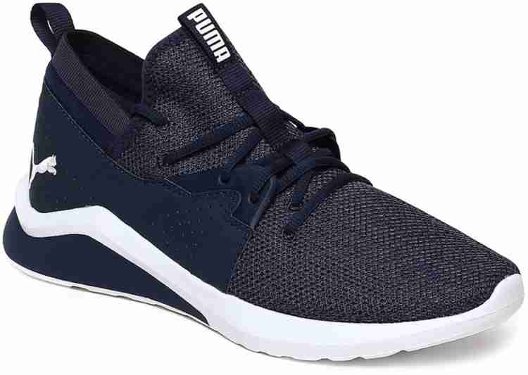 Puma navy blue running shoes best sale