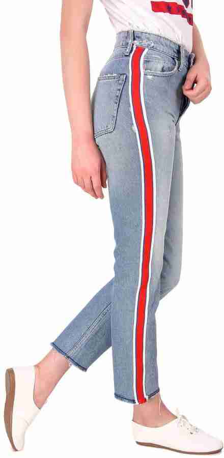 Side stripe best sale jeans flipkart