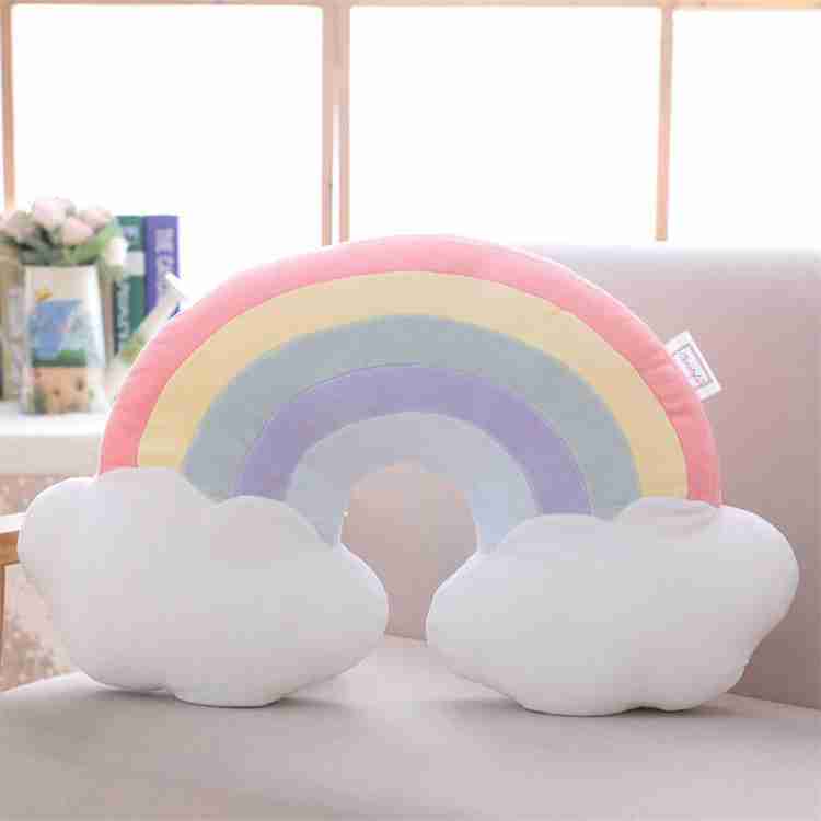 Christofin Rainbow neck pillow soft toy for kids 34 cm Rainbow