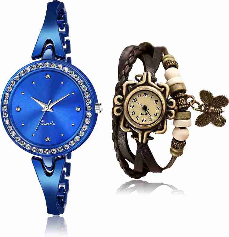 NIKOLA combo watch Analog Watch For Women Buy NIKOLA combo watch Analog Watch For Women Latest Fancy Bangle Chain And Butterfly Combo Watch For Girls And Women GL270 G61