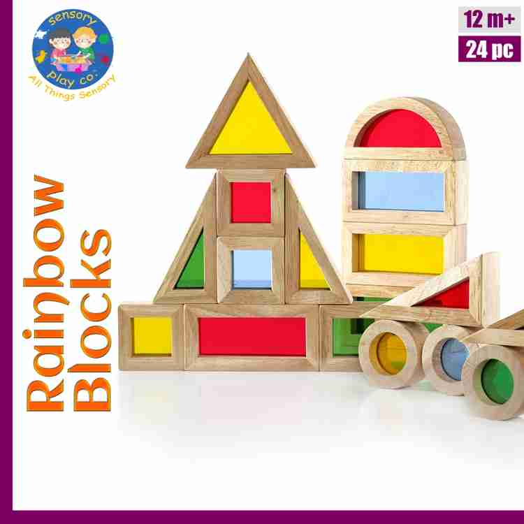 Rainbow blocks set of 24 hotsell