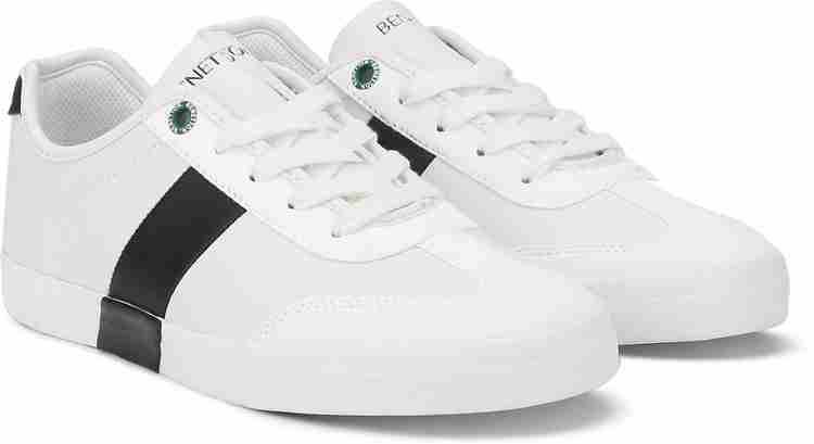 United colours of benetton white sneakers on sale