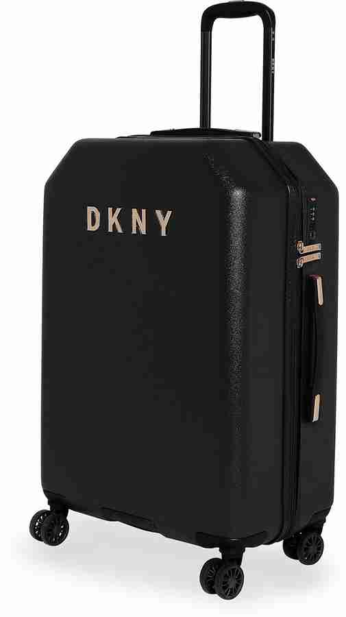 DKNY Allore Cabin Suitcase 4 Wheels 21 inch Black Price in India Flipkart