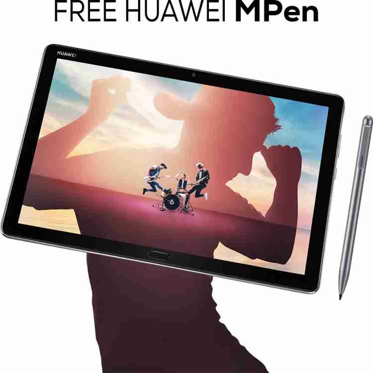 Huawei MediaPad M5 Lite with stylus 4 GB RAM 64 GB ROM 10.1 inch with  Wi-Fi+4G Tablet (Space Grey)