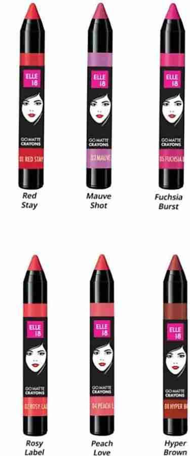Elle 18 lip shop crayon