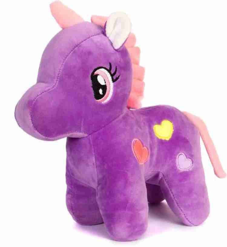 Tickles Purple Animal Soft Toy Plush Unicorn Horse Stuffed for