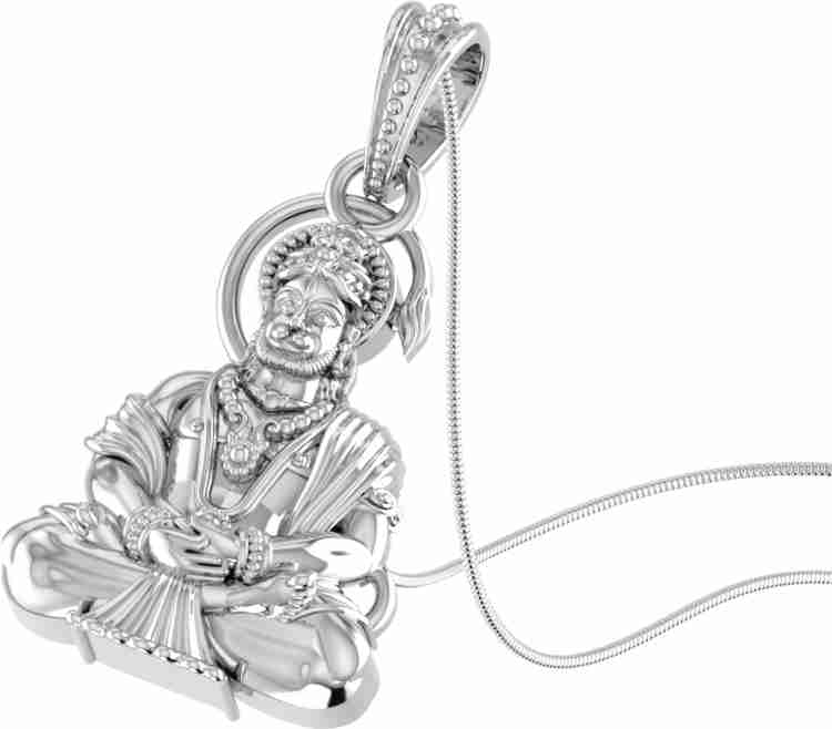 Silver best sale anjaneya locket