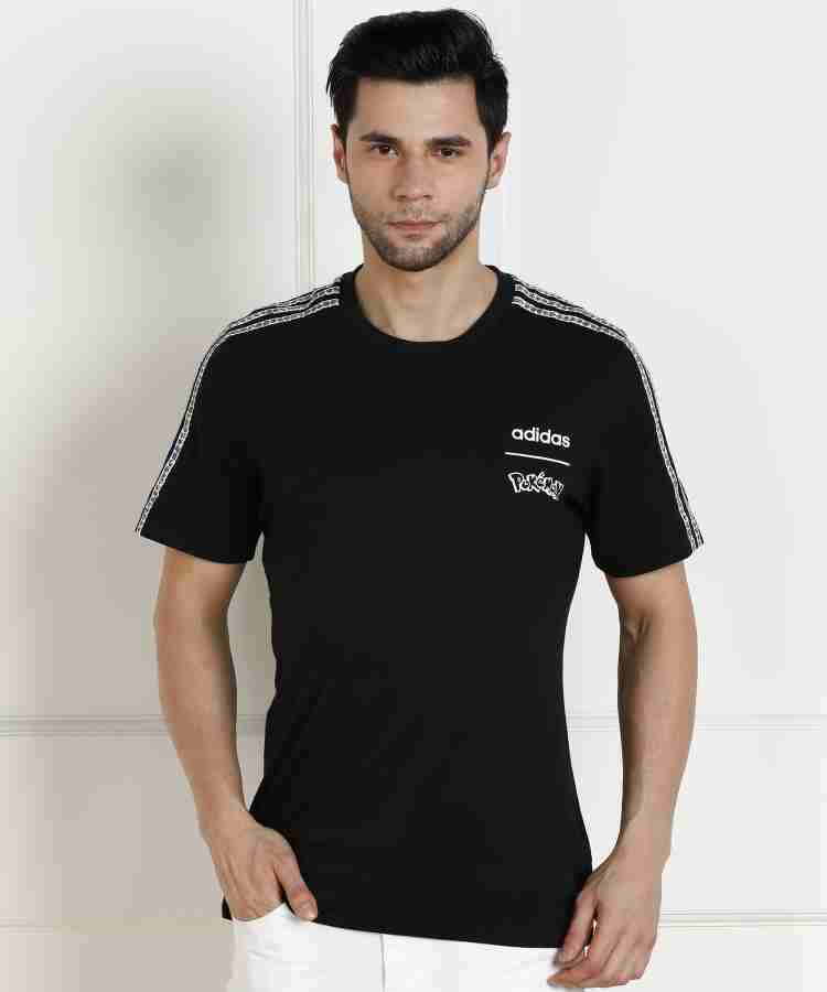 ADIDAS Solid Men Round Neck Black T Shirt Buy ADIDAS Solid Men Round Neck Black T Shirt Online at Best Prices in India Flipkart