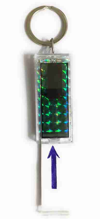 Flashing name keychain on sale