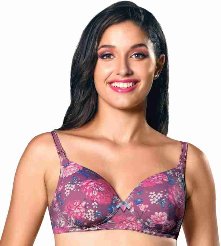Buy online Lightly Padded Printed Bra from lingerie for Women by