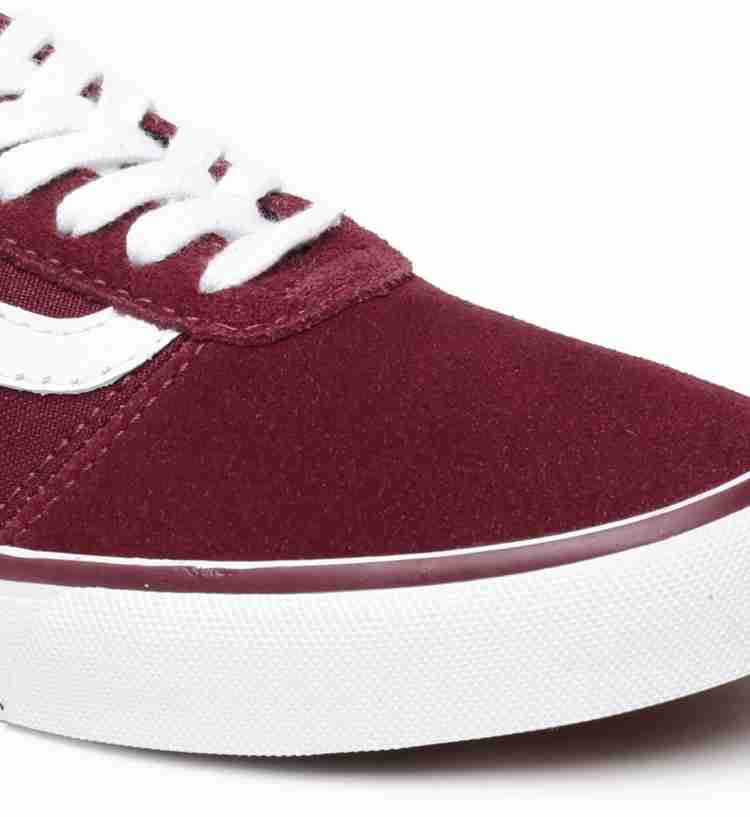 Maroon on sale vans womens