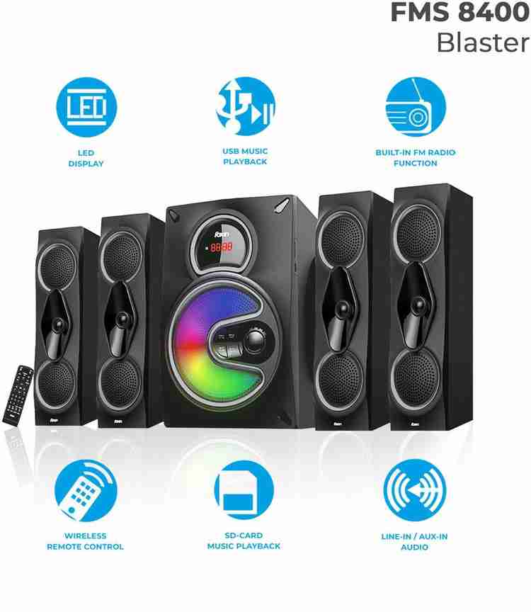 Buy Foxin Foxin 130 Watt 4.1 CH BLASTER Multimedia Speakers FMS