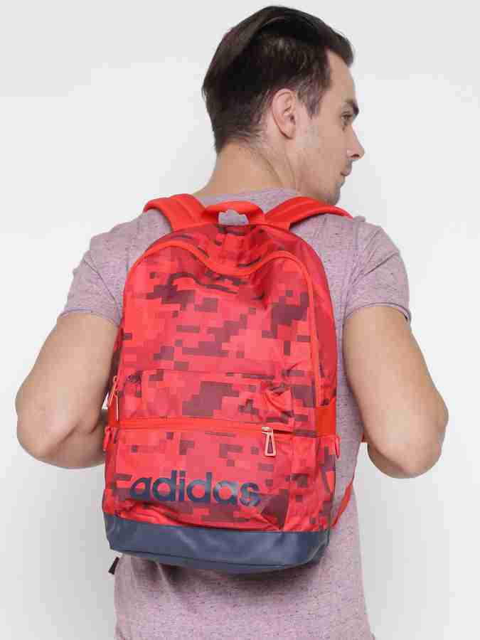 ADIDAS NEO Men BP AOP Daily Backpack 23 L Backpack Red Price in
