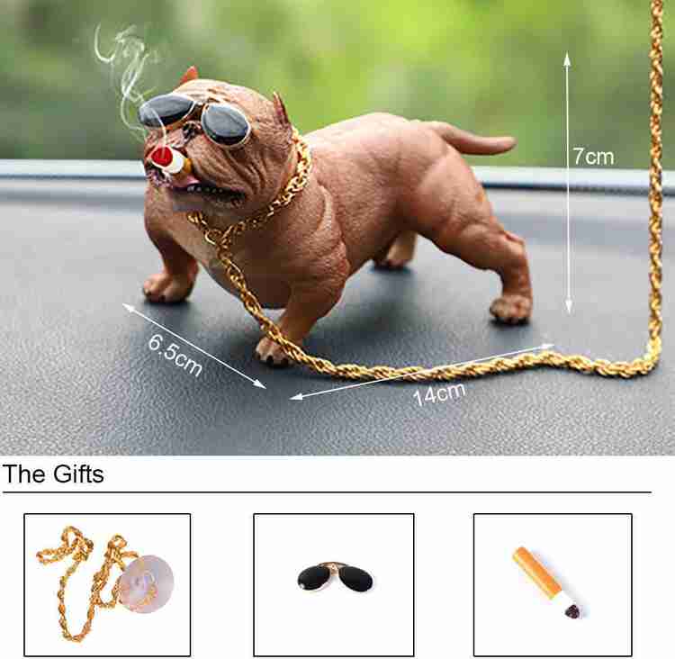 Fellix Cute American Bully Dog Gangster Bull dog For Car Dashboard Decorative Showpiece Decorative Showpiece 7 cm Price in India Buy Fellix Cute American Bully Dog Gangster Bull dog For Car Dashboard