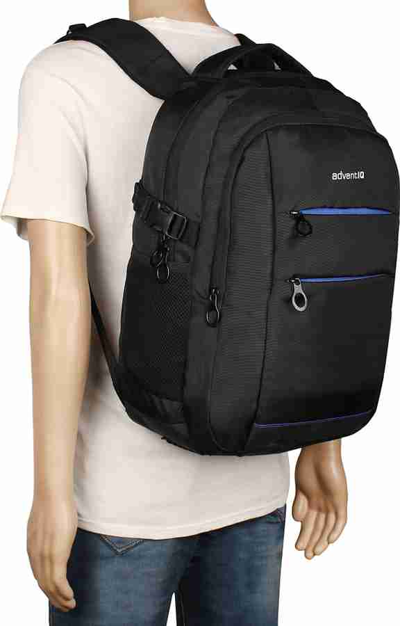 AdventIQ Smart Incognito Series Corporate Laptop Backpack With Rain Cover 35 Lit Black Color 35 L Laptop Backpack Black Price in India Flipkart