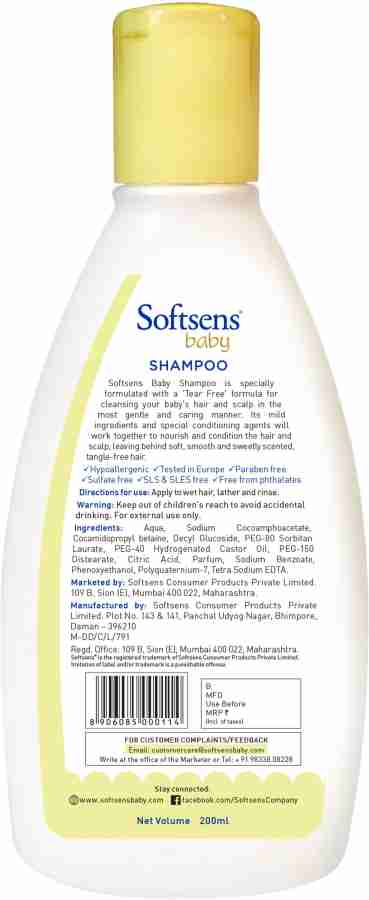 Softsens store baby shampoo