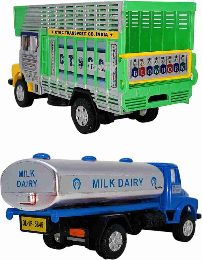 Miniature Mart Indian Truck Series Set of 2 N P Lorry Milk