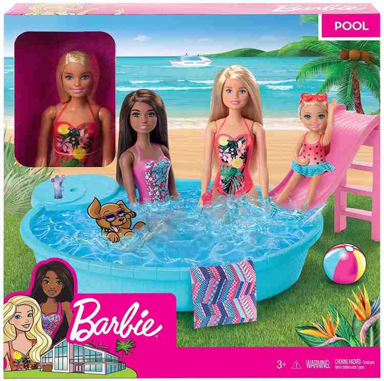 A cheap barbie pool