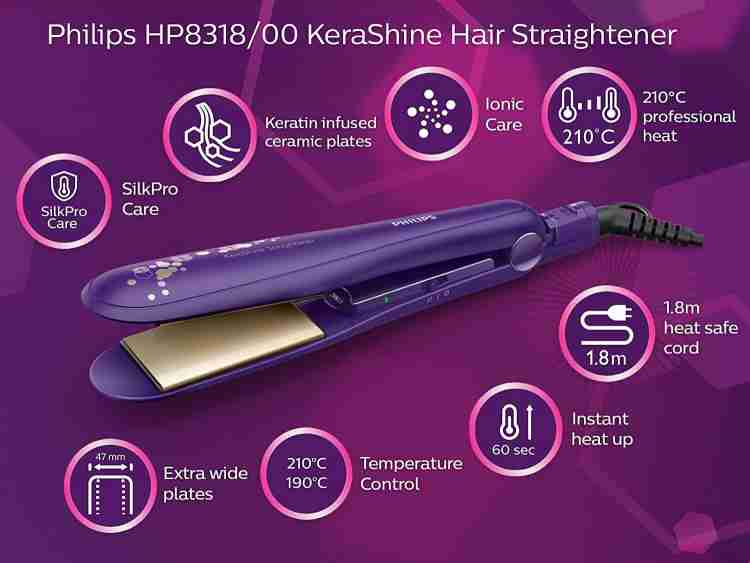 Philips hair straightener with temperature control hotsell