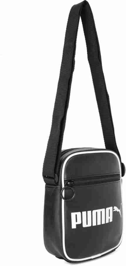 PUMA Black Shoulder Bag Campus Portable Retro Black Price in India Flipkart