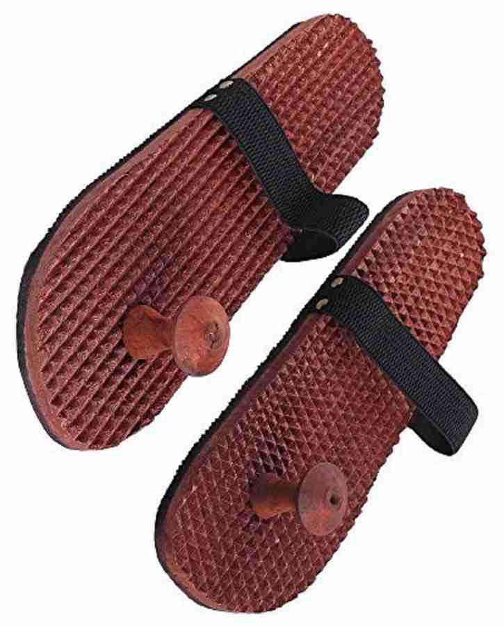 wooden style WS093 Wooden Acupressure Foot Massager Slippers Size