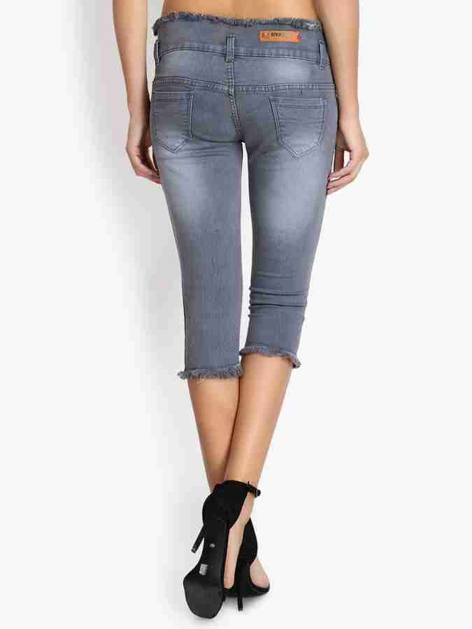 German Club Women Denim Capri - Buy German Club Women Denim Capri