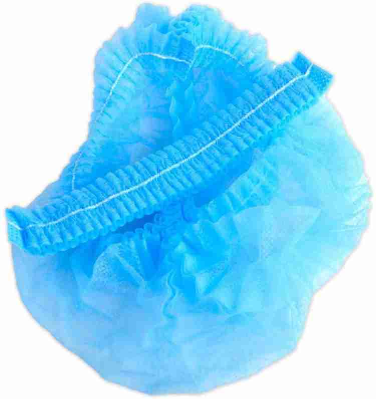 Onlinch Disposable Stretchable Blue Bouffant Caps/Surgical Caps