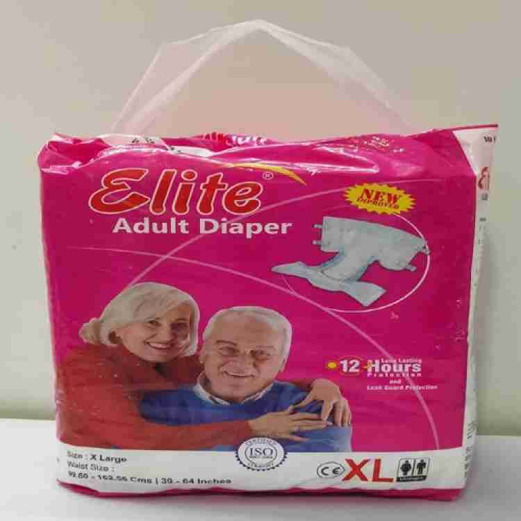 Elite ADULT DIAPER X Large, Waist Size 99.60-162.56 Cms /39-64 Inches Adult  Diapers - XL - Buy 10 Elite Adult Diapers