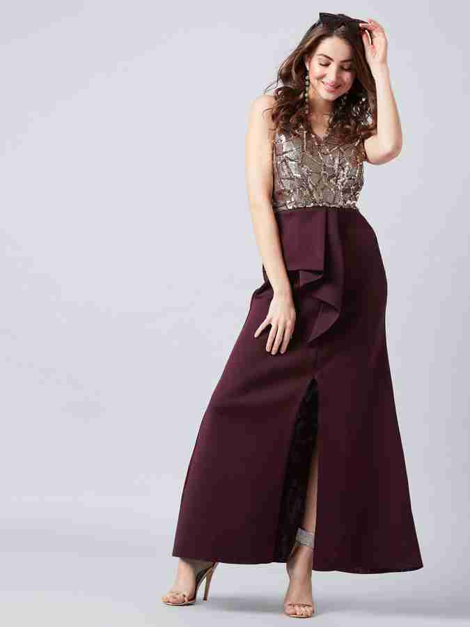 Flipkart athena women's maxi dress hot sale