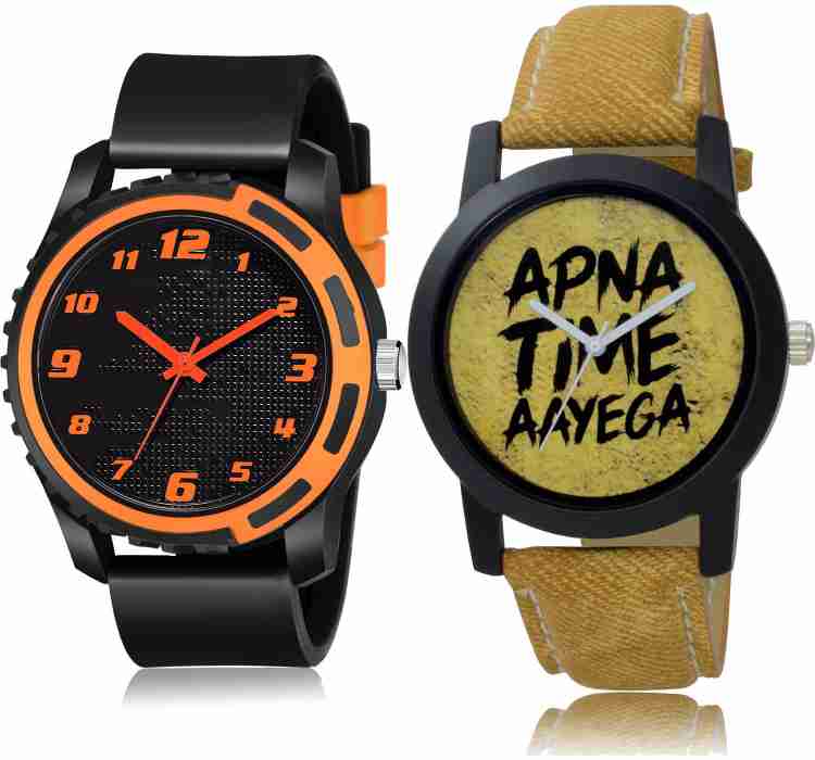 NIKOLA Analog Watch For Men Buy NIKOLA Analog Watch For Men Treading Diwali Sports And Apna Time Aayega Combo Watch For Boys And Men BM110 B383 Online at Best