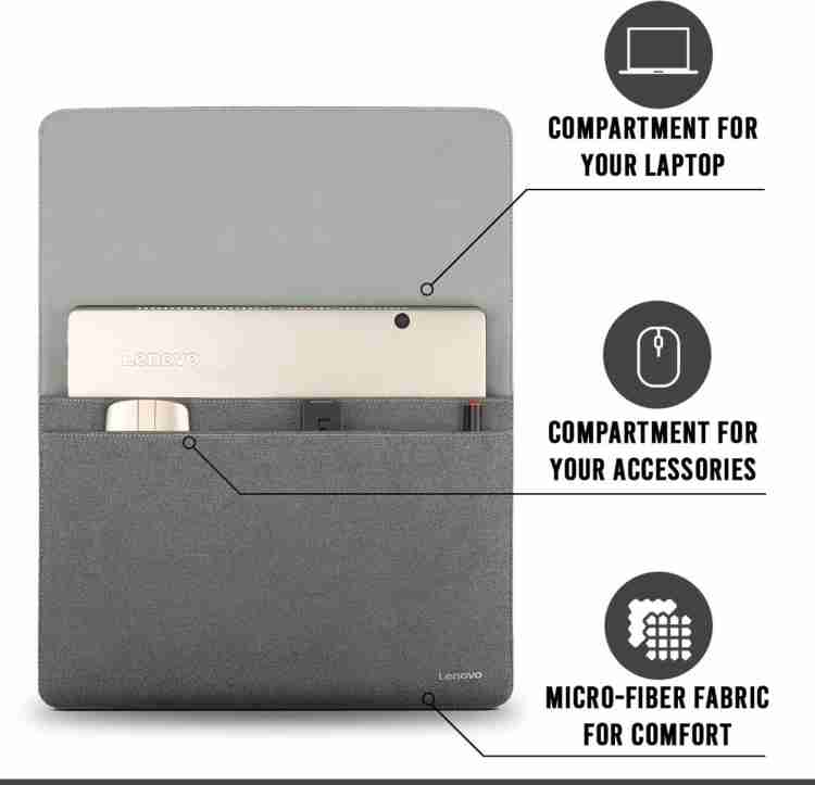 Lenovo 14 inch Sleeve Slip Case Grey Price in India Flipkart