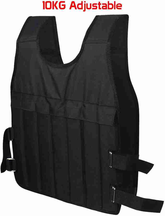 FITSY Adjustable 10 KG Weighted Vest for Men Women Black Weight Vest Buy FITSY Adjustable 10 KG Weighted Vest for Men Women Black Weight Vest Online at Best Prices in India