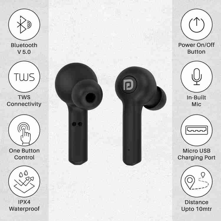Portronics harmonics twins 22 smart tws earpods outlet