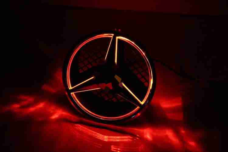 AMG Style RED Front Grille Badge Led Illuminated Logo for Mercedes-Benz  cars — Kubay Design